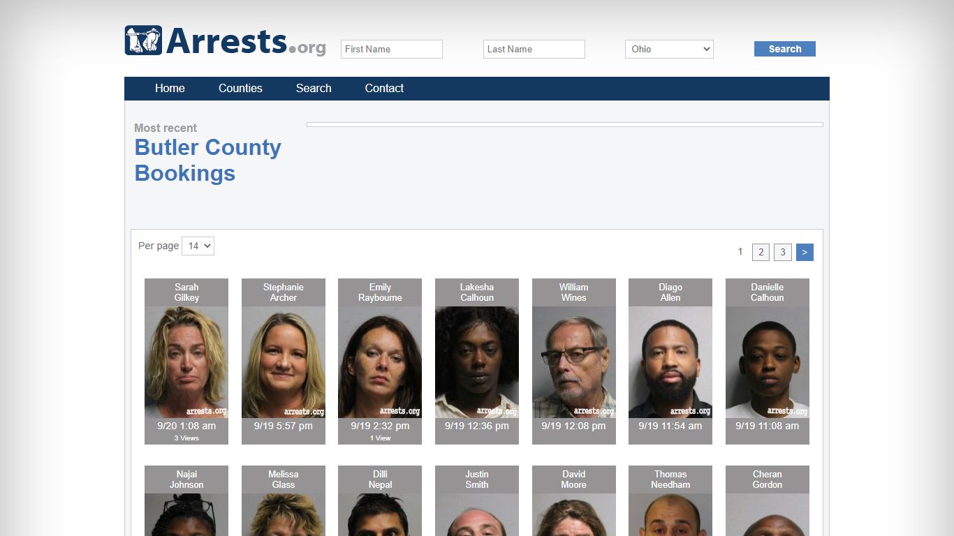 Butler County Arrests and Inmate Search